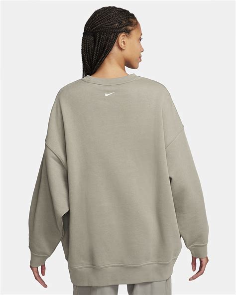 Nike Sportswear oversized fleeceshirt met ronde hals voor 